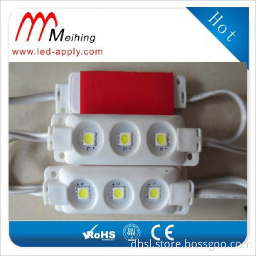 Injection led module 3pcs smd5050  IP67 12v input 68*20mm